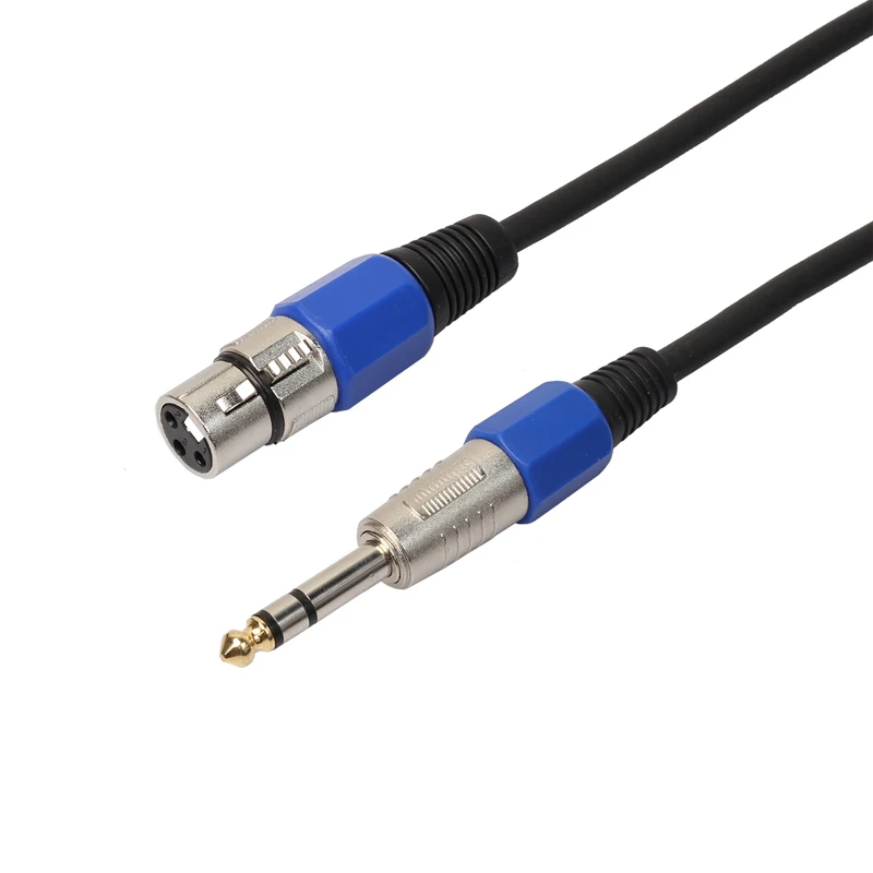Mayitr 30 см 3Pin XLR профессиональный кабель BK2014KF 3 контактный мама до 1/4 &quot6 35 мм штекер