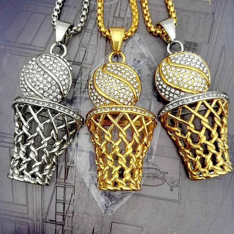 Buy Basketball net frame Necklace Pendant Titanium
