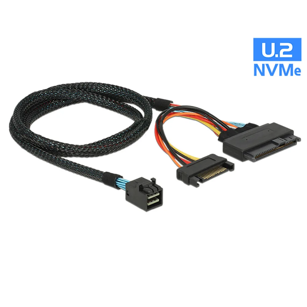 U.2 U2 SFF-8639 NVME PCIe SSD Cable for Mainboard Intel SSD 750 p3600 p3700 M.2 SFF-8643 Mini SAS HD