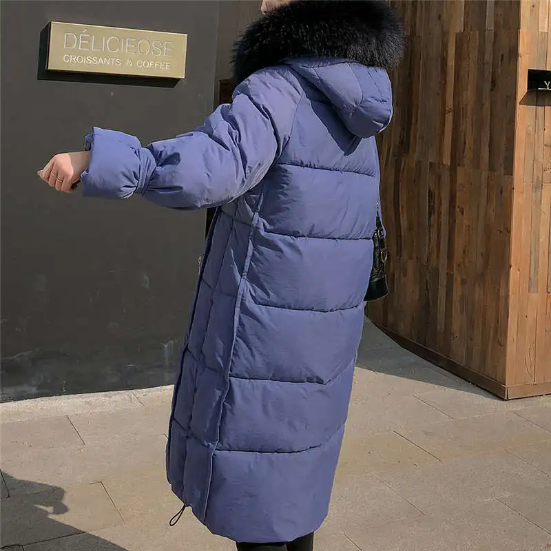 Новая модная женская длинная куртка утепленная верхняя одежда меховое пальто с капюшоном на пуговицах длинные однотонные куртки пальто с карманами#4N09# F