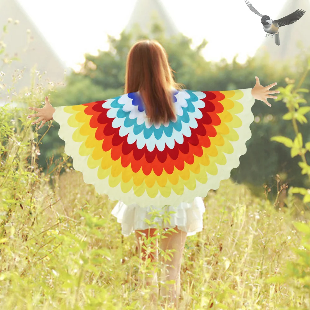 

3-8 Y.O Special Lovely Parrot Wing Toys Girls Costume Christmas Costume For Kids Girls Party Beauty Costumes Cosplay Suit