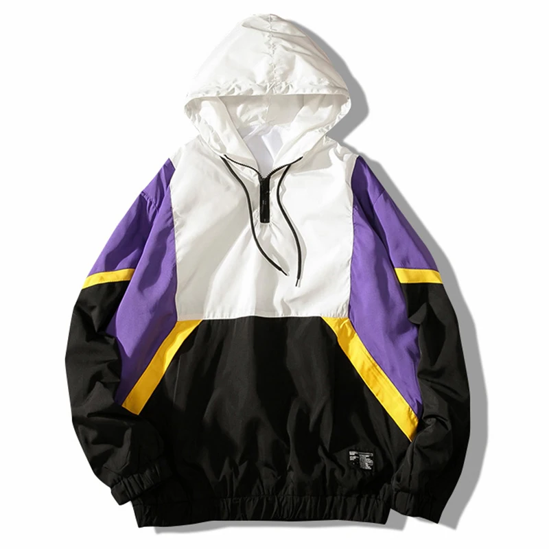 Для мужчин s harajuku комбинированные толстовки с капюшоном 5xl Кофты Уличная мужской