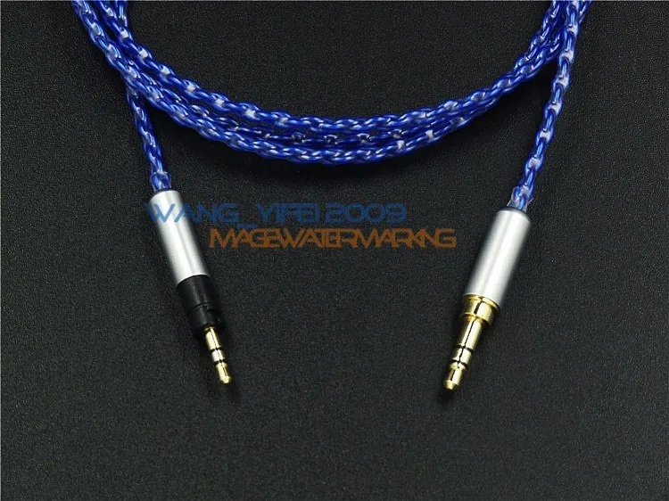 Обновление Hifi кабель для Sennheiser MOMENTUM на ухо над ухом наушников OCC чистоты достигает 6N 99.9999