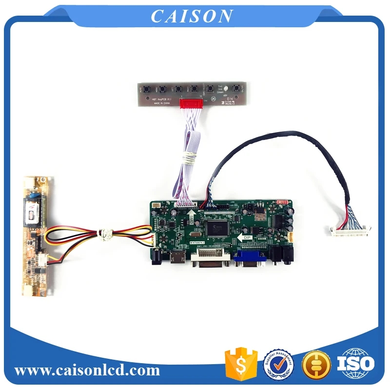 Плата контроллера HDMI/DVI/VGA/аудио/LCD совместима с LTM185AT02/MT185GW01 V.0/V.2/V.B/V.A|Запасные