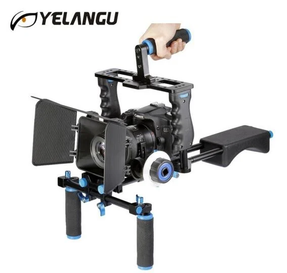 bilder für Dslr rig kit video professionelle unterstützung kamera käfig/schulterstativ/matte box/follow focus für canon nikon sony kamera camcorder bilder für Dslr rig kit video professionelle unterstützung kamera käfig/schulterstativ/matte box/follow focus für canon nikon sony kamera camcorder