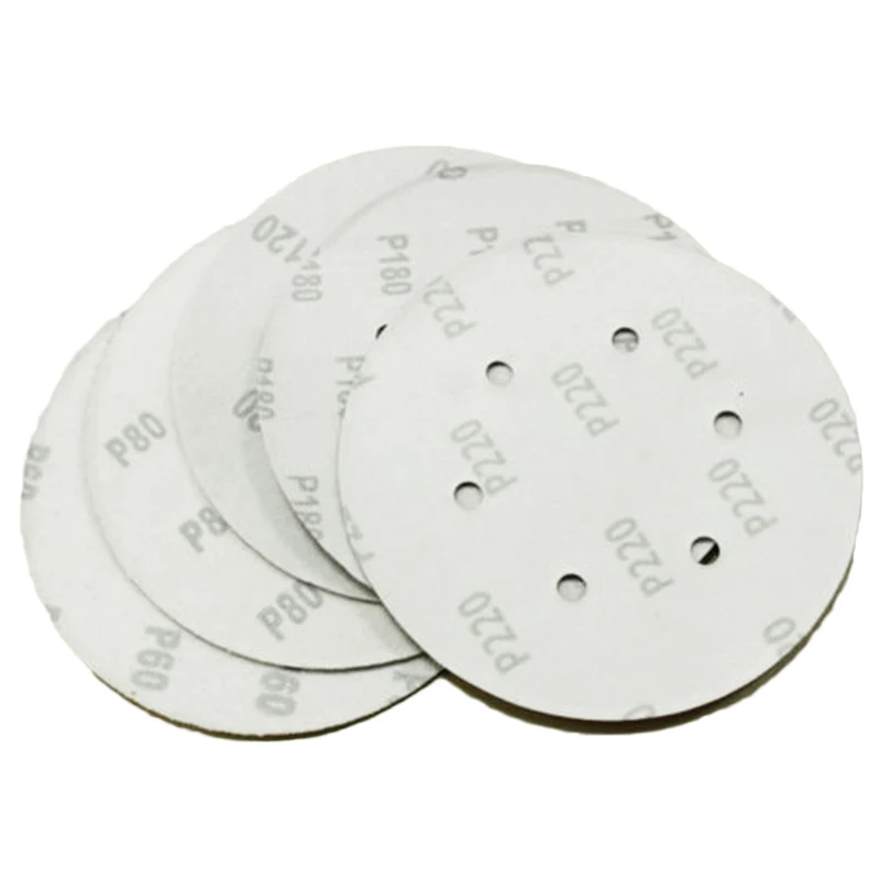 Sanding Disc Hook Loop 60 80 120 180 240 Grits Sand Papers Abrasive 150mm