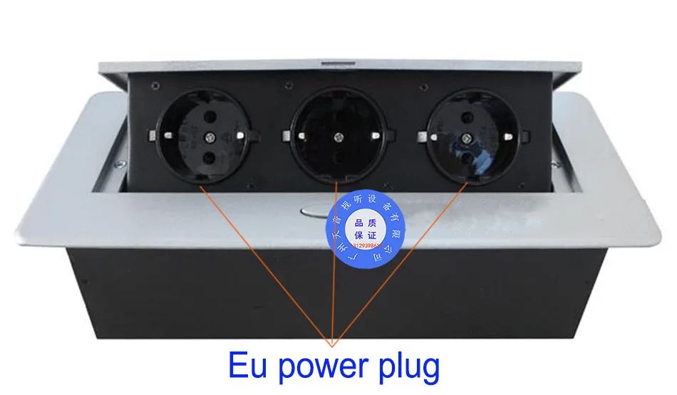 

EU plug Tabletop socket /hidden/ Damping spring open Information outlet /Office conference room High-grade desktop socket /A12