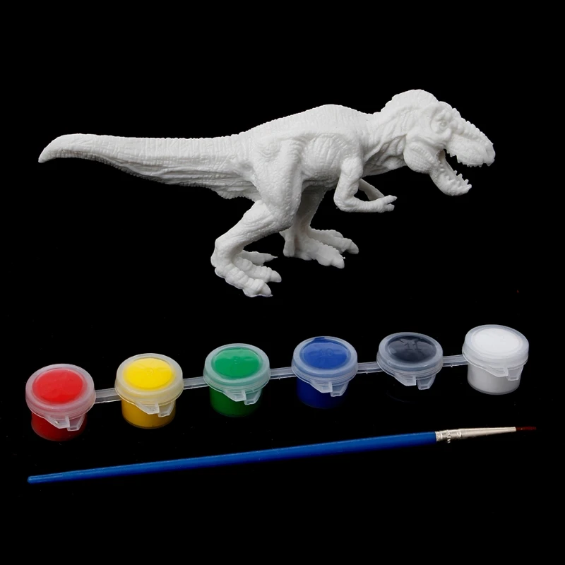 DIY окраска картина Животное Динозавр Модель Рисование граффити дети игрушки #0713