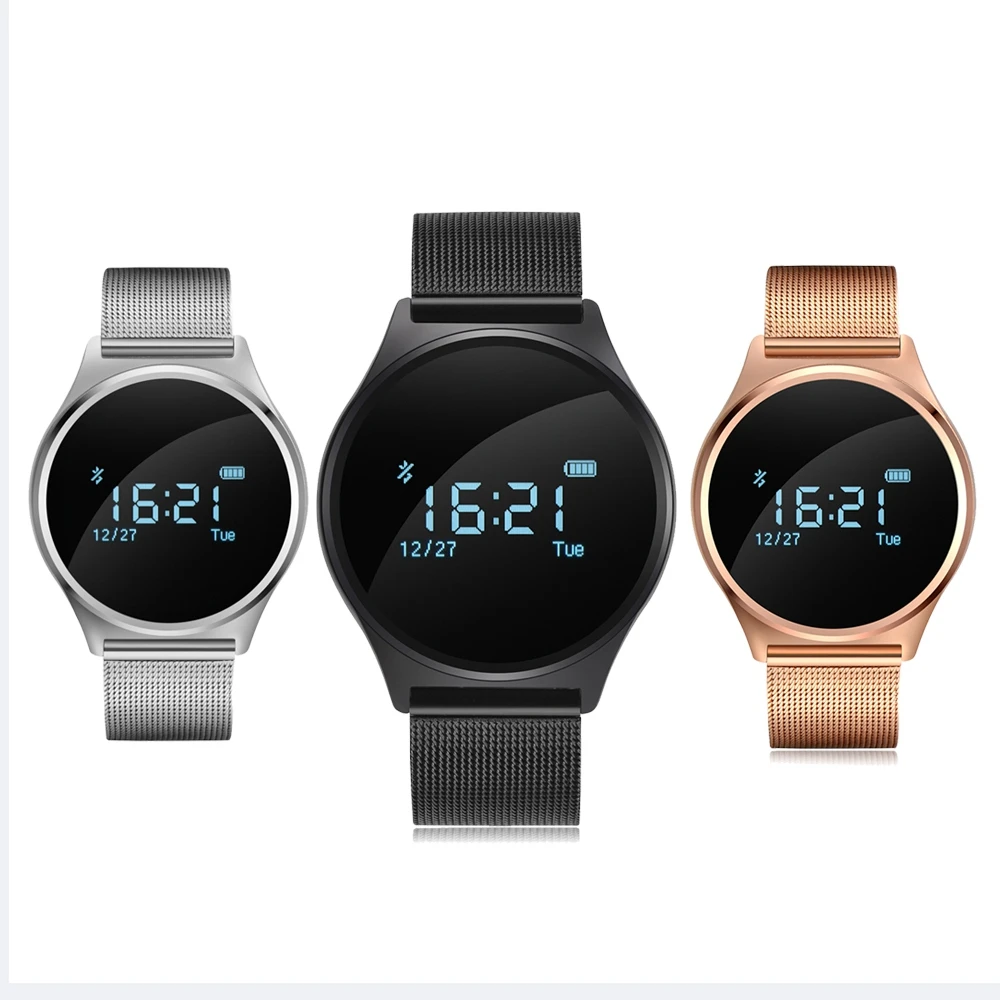 Accewit M7 круглый Смарт часы Водонепроницаемый SmartWatch крови Давление монитор