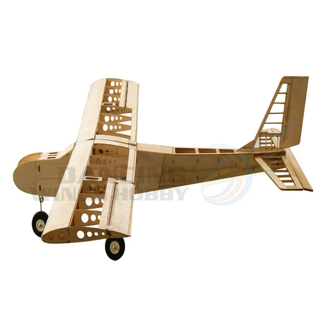 Avión teledirigido MODELO DE Balsawood, aeromodelismo de alas de 1600mm, de madera, Kit de avión de entrenamiento corte láser, T40 - AliExpress