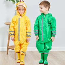 Детский плащ-дождевик г.; модная детская непромокаемая одежда с героями мультфильмов; комбинезоны для мальчиков и девочек; непромокаемые штаны; комбинезоны; Dwq220