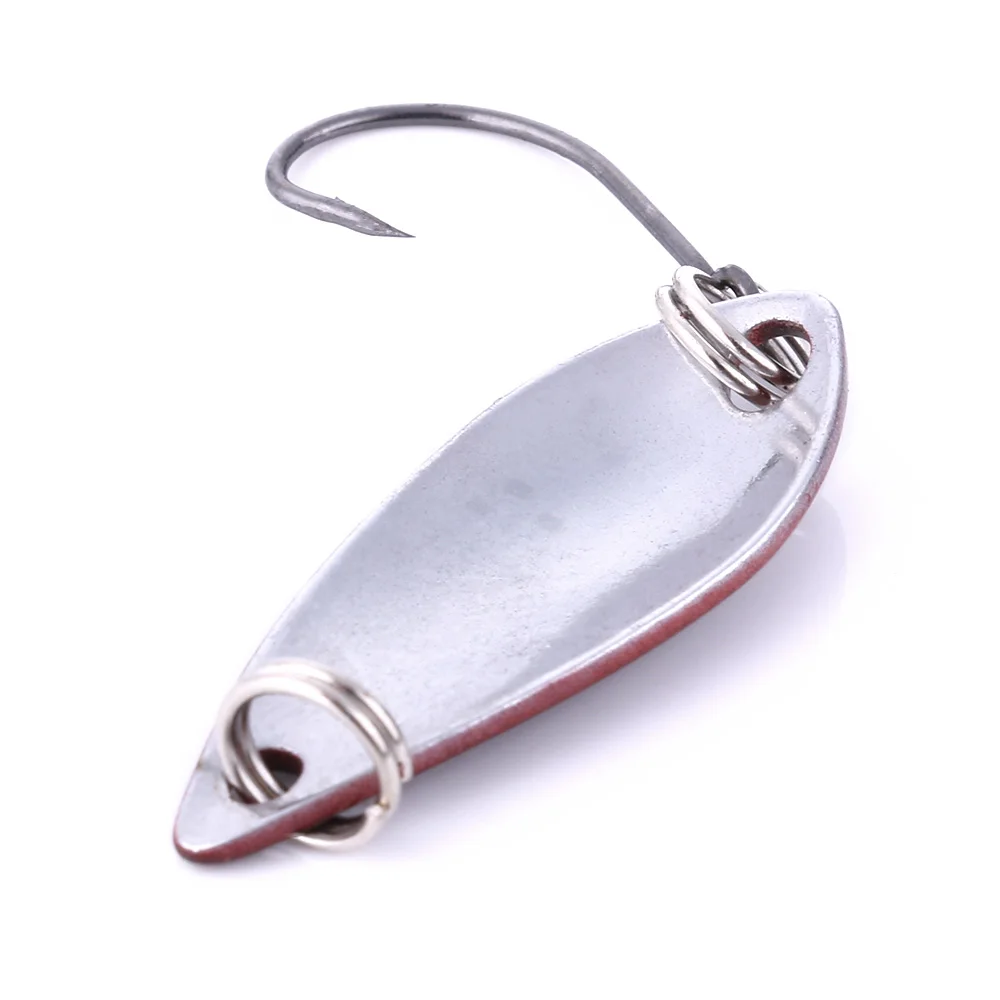 Super 5pcs a lot 2.6g 30mm Trout Spoon Lure Metal Bait Fishing Lure Copper Material Freshwater Fishing Tackle Isca Artificial