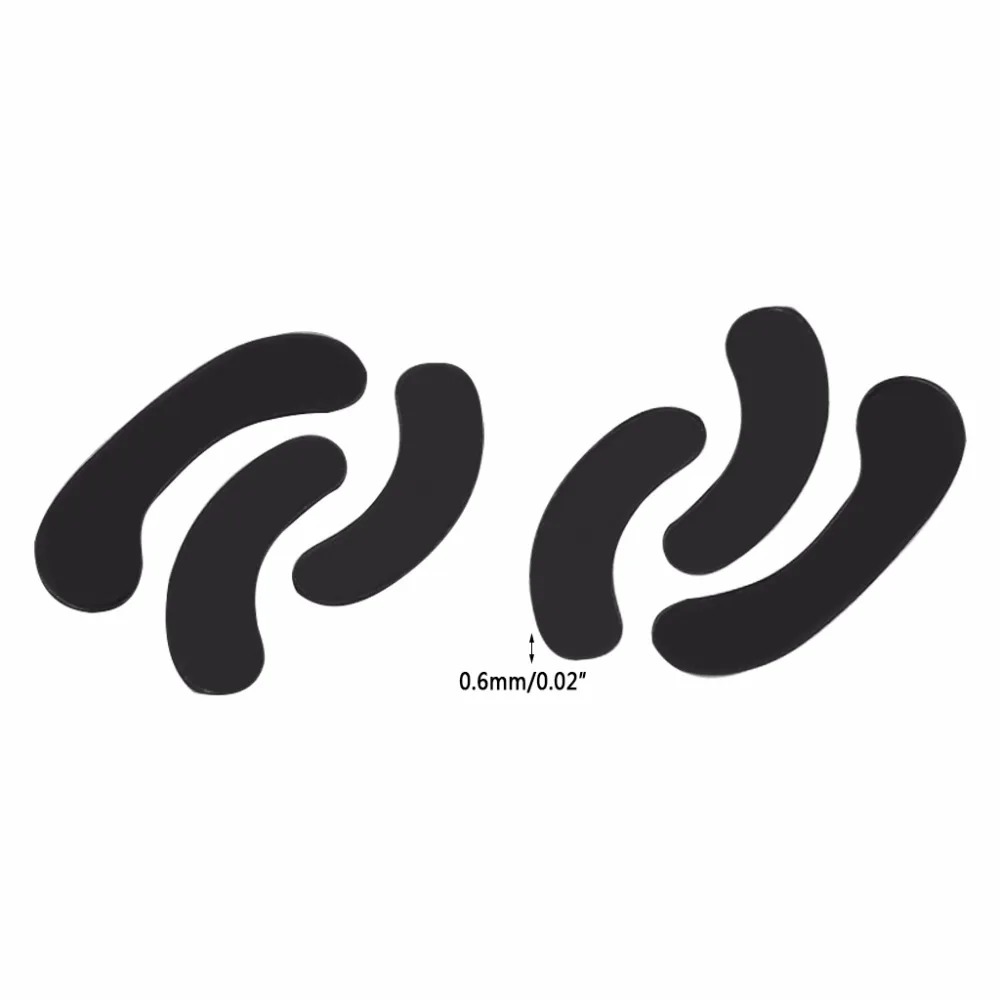 2 комплекта 0,6 мм мышь ножки мышь Мыши коньки для SteelSeries XAI SenseiRAWMLG черный новый (art.: 7abe1b77a) - 7abe1b77a