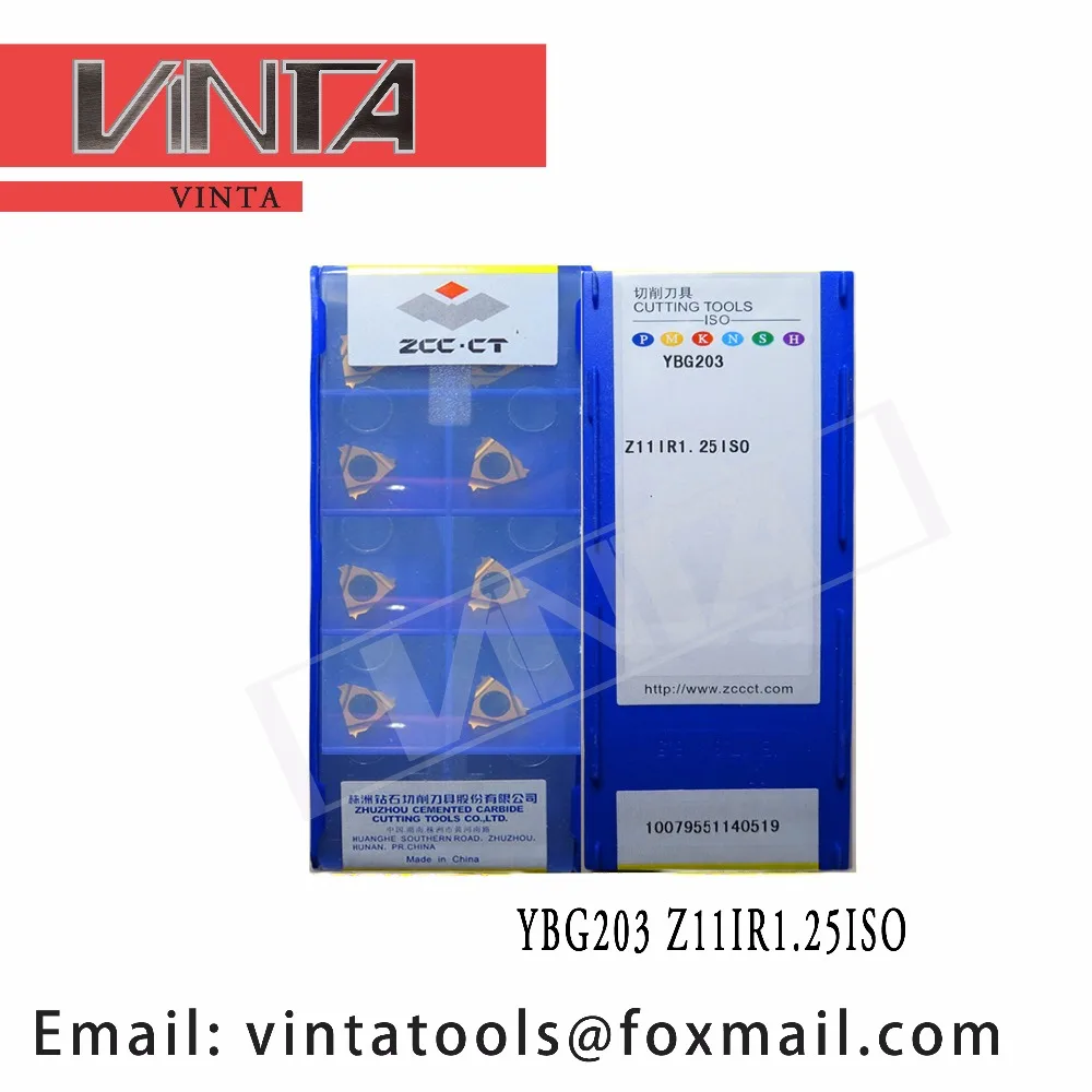

Высококачественные твердосплавные пластины с ЧПУ 10 шт./лот YBG203 YBG205 Z11IR1.25ISO