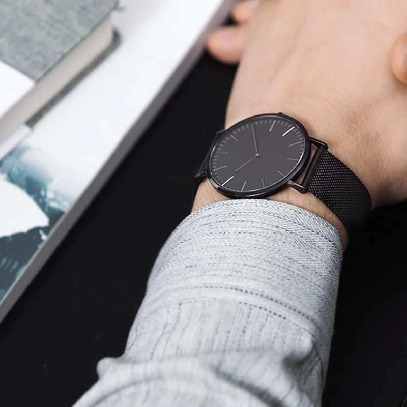 Xiaomi TwentySeventeen кварцевые наручные часы из нержавеющей стали 5 мм для мужчин и женщин