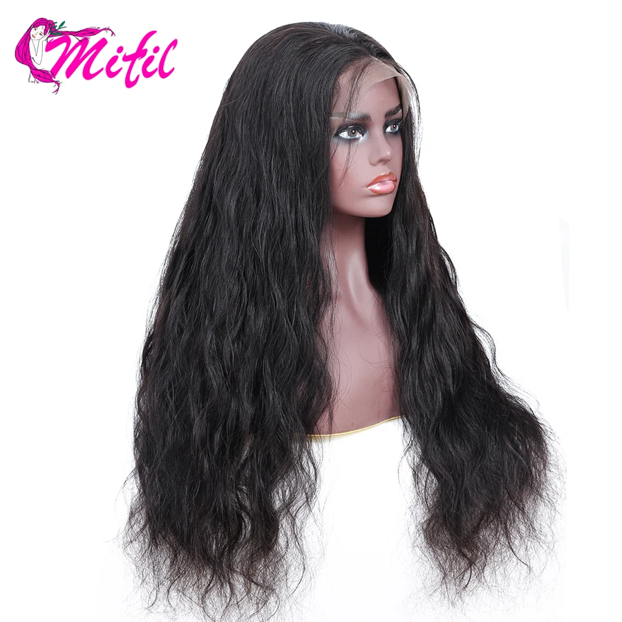 

Mifil Lace Front Human Hair Wigs for Black Women Remy Indian Hair Natural Color 13x4 Body Wave Lace Front Wigs with Baby Hair
