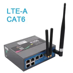 Поддержка несущей агрегации 802.11AC Gigabit Ethernet LTE-A Cat6 300 Мбит/с промышленных 4 г LTE wi fi маршрутизатор с слот Sim карты