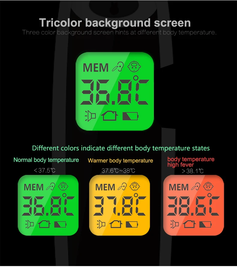 Медицинский инфракрасный термометр для детей с термометром, лазерный термометр с ЖК-дисплеем, бесконтактный термометр для измерения температуры