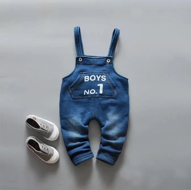 

2019 New Winte Kids Boys Cotton Boys Overalls Jumpsuits For Toddler Boys Bib Pants