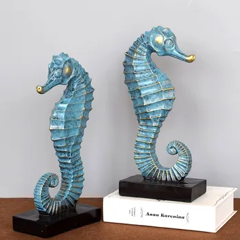 

European Retro Seahorse Home Decoration Decorations Living Room TV Cabinet Soft Decorations Room Decorations