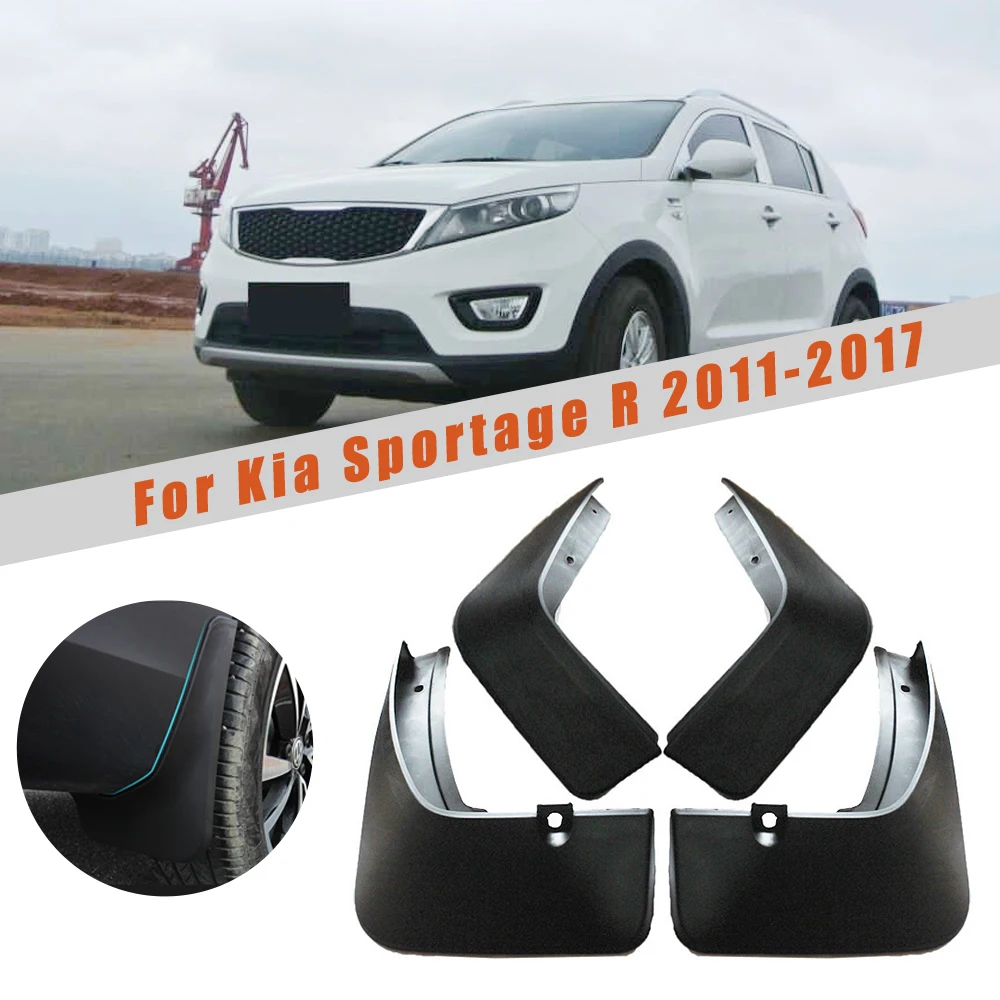 4 шт. Автомобильные Брызговики переднее заднее крыло для Kia Sportage MK2 2011- Брызговики Светоотражающие Предупреждение брызговики