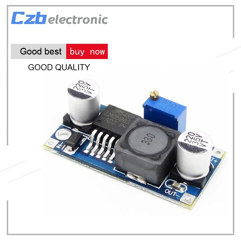 LM2596 Buck Step-down Power Converter Module  LED Voltmeter Double USB Voltage Regulator Boost Converter  5