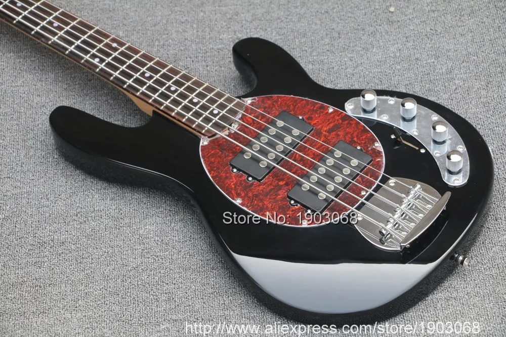 2018 Music man 5 Strings bass, Erime Ball StingRay Electric Guitar, Chrome Hardware,black bass guitarra 2018 Music man 5 Strings bass, Erime Ball StingRay Electric Guitar, Chrome Hardware,black bass guitarra