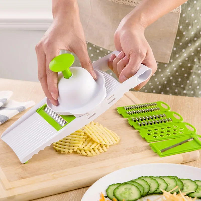 Multi-Function Plastic Vegetable Fruit Graters Adjustable Stainless Steel Carrot Grater Onion Slicer Kitchen gadgets | Дом и сад