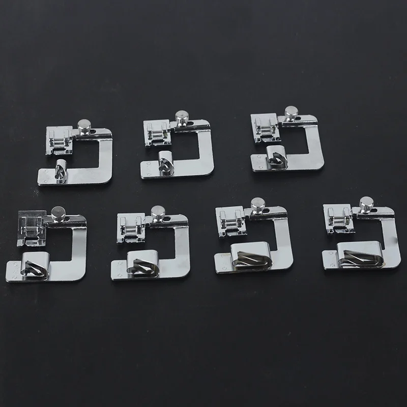 

Patchwork Hemmer Foot Sew Accessories Rolled Hem Press Foot Household Crochet Accessorios Sewing Machine Part Multi Function
