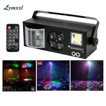 

KTV flash 4 in 1 effect stage lighting sound control strobe laser light strobe bar colorful lights