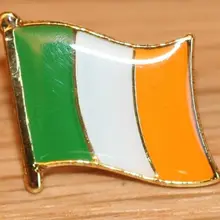 Заводские магазины на заказ нагрудные значки с именем самые популярные IRELAND Irish EIRE страна Металлический Нагрудный значок с флагом значок на заказ