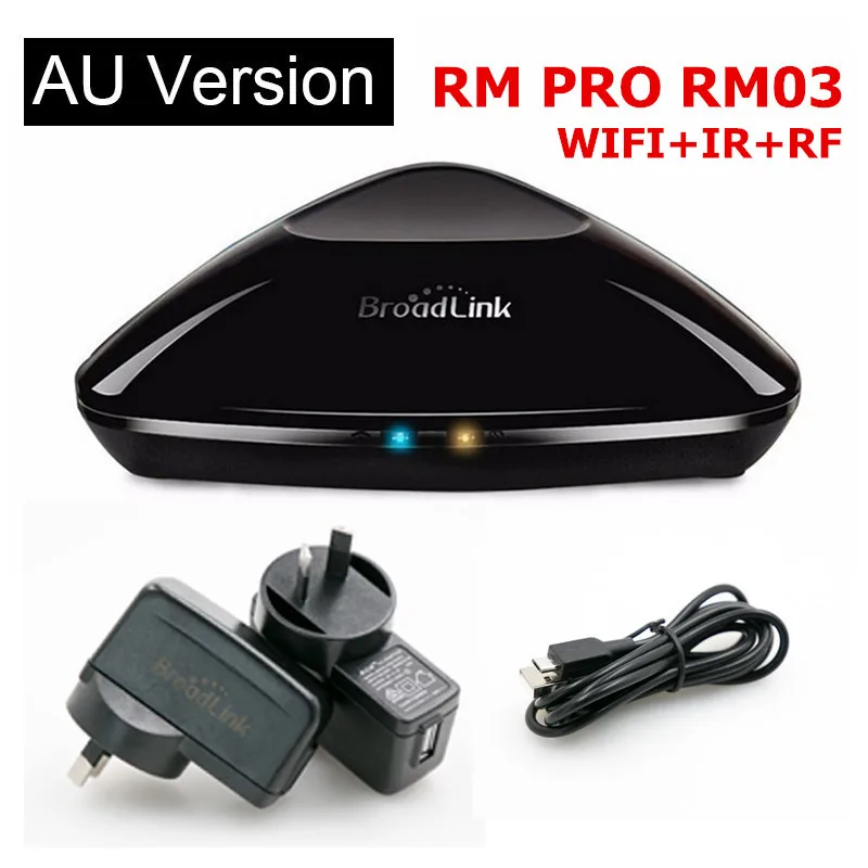 Broadlink RM33 RM Pro+, автоматизация умного дома wifi+ IR+ RF Универсальный Интеллектуальный переключатель дистанционного управления для iphone IOS ipad Android - Цвет: AU Plug RM Pro RM33