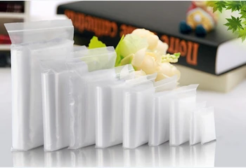 

100pcs/lot Big Transparent Plastic Bags White Grip Self Seal Pouches Retail Zip Lock Bag Clear Cookie Cake Candy Bags