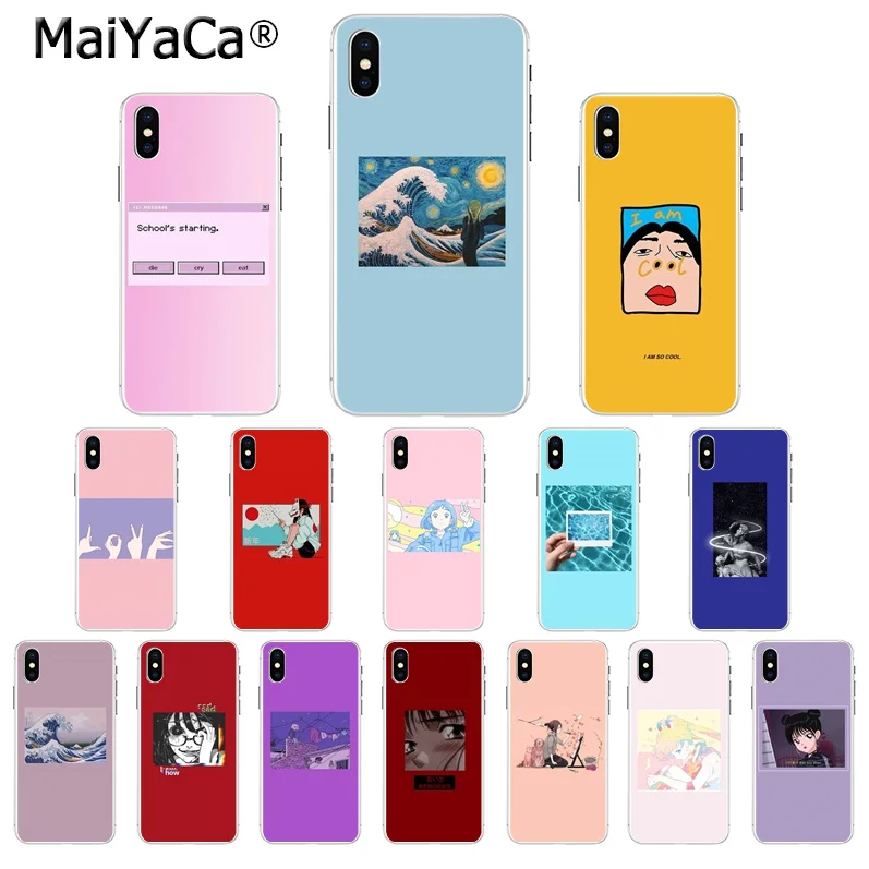 Розовый чехол MaiYaCa для Apple iPhone 7 6 6S Plus X XS MAX 5 5S SE XR 8 | Мобильные телефоны и аксессуары