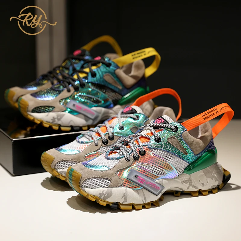 

RY-relaa tide brand color matching old shoes 2019 new net red with the belt cool sports casual platform women's sports shoes