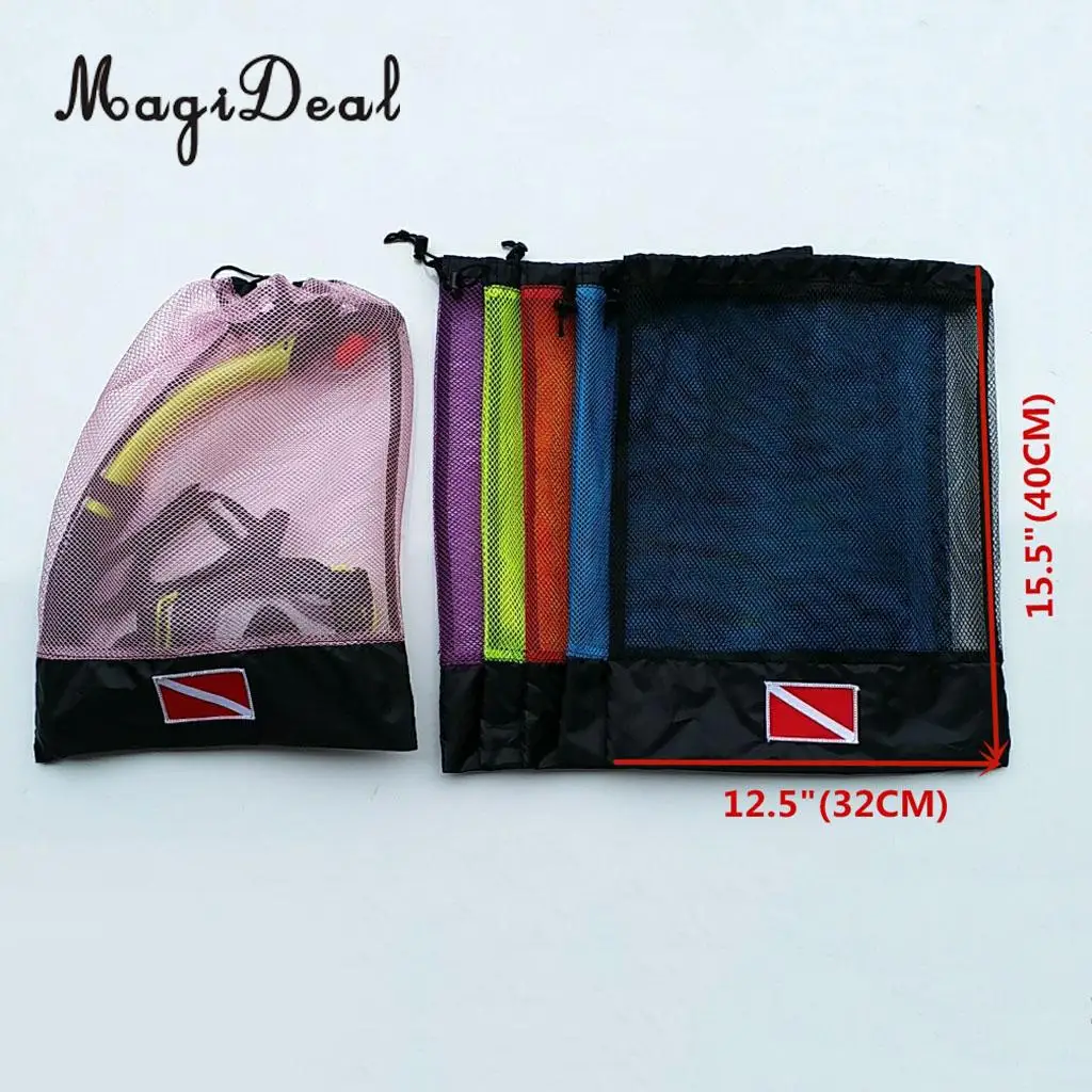 Multi Purpose Scuba Diving Mask Goggles Regulator Equipment Holder Storage Carry Mesh Bag