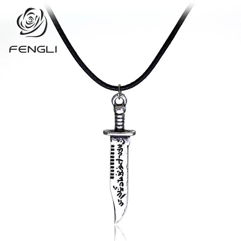 

FENGLI Slavic Perun Knife Pendant Mens Necklace Viking Amulet Nordic Talisman Jewelry Gothic Retro Male Accessories
