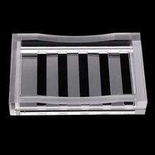 MagiDeal прозрачная выдолбленная акриловая мыльница для ванной комнаты держатель посуды контейнер для лотков