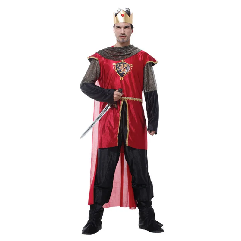 Christmas Carnival Halloween Costumes For Men Adult Masquerade Party Fancy Dress Cosplay King
