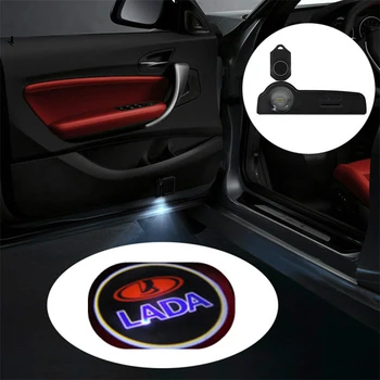 

1pc Car Welcome Door Light Accessories For Lada BMW Audi VW Volvo Ford Toyota Honda Mazda Citroen Suzuki Peugeot Renault Skoda