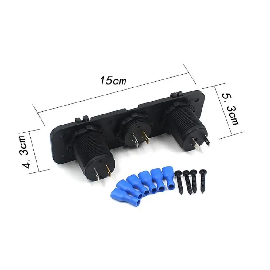 

2018 hot sale car-styling Auto 12V Car Cigarette Lighter Socket Voltmeter USB Charger For GPS Mobile Aux Auto 18Jun 21