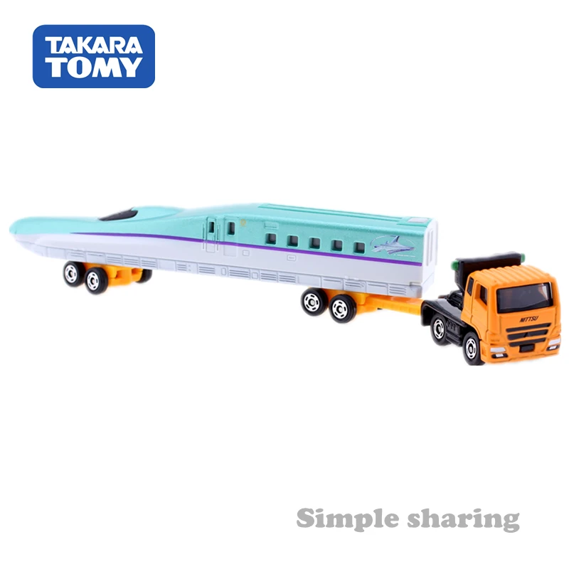 Takara Tomy Tomica Mitsubishi Shinkansen H5 Hayabusa Transporter No.122 набор моделей автомобилей Литые горячие