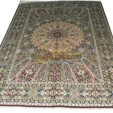 Шелковые ковры ручной работы, восточные ковры, ковры ручной работы для гостиной Roomgc117psilkyg28