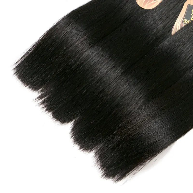Yavida Hair Brazilian Straight Hair Bundles Natural Color 100% Human Hair Weave Bundles 8-30inch Non-Remy Hair Extension 3 Piece