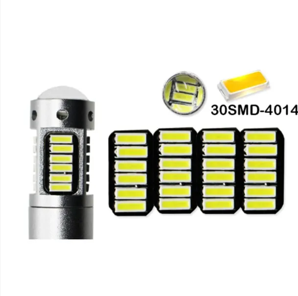 1x10 Вт белый 30SMD 4014 H3 автомобильный светодиодный сигнальный фонарь DRL супер яркий противотуманный фонарь Автомобильный задний тормоз Задний стояночный светильник 12 в белый