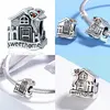 BISAER 925 Sterling Silver Princess Cattle Pumpkin Car Baby Carriage Family House Home Beads Fit Charm  Bracelet DIY Jewelry ► Photo 2/6