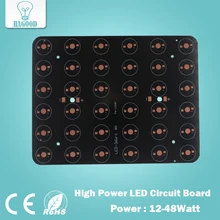 30 Вт прямоугольная светодиодная алюминиевая пластина/высокомощная Монтажная схема светодиодной лампы/нагревательная пластина PCB 182 мм* 142 мм 10 шт