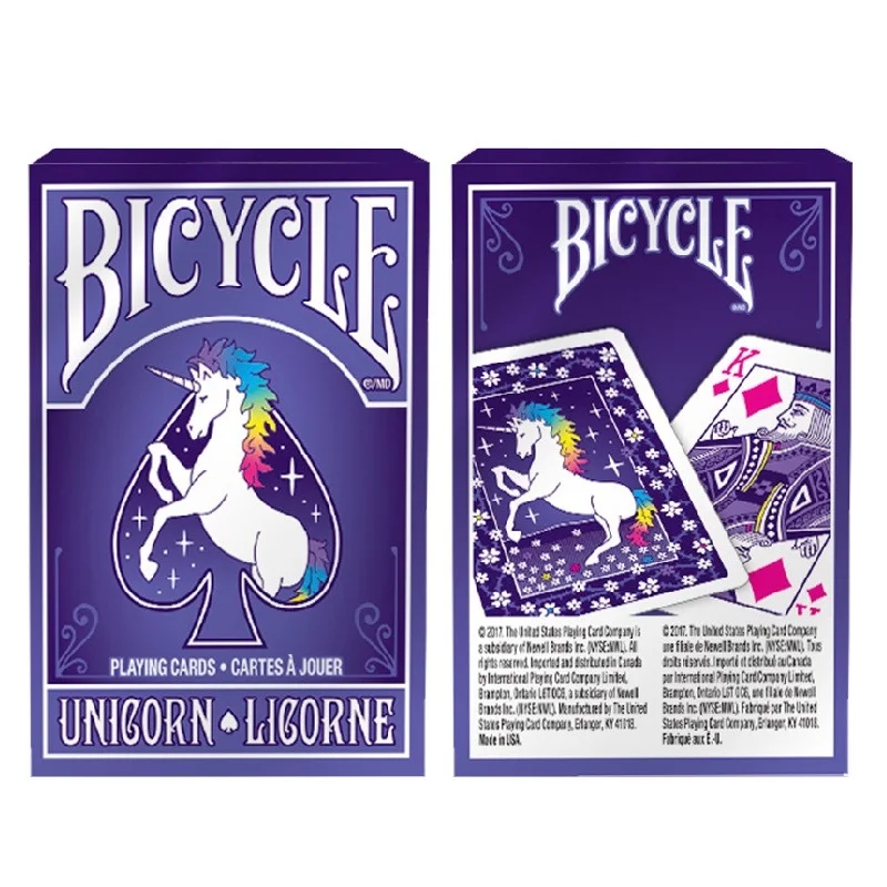 

Bicycle Unicorn Standard Playing Cards Deck Poker Size USPCC Custom Limited Edition Magic Cards Magic Tricks Props for Magician