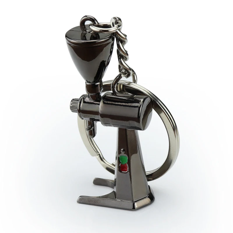 

Creative Kitchen Tableware Coffee Pot Shaped Keychain Bag Car Key Holder Gadget Pendant Men Women Key Rings Gift Accessories