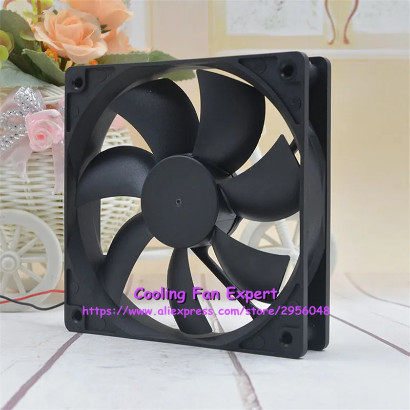 TD1225LS DC 12V 1700RPM 0.18A 12025 12 см 120*120*25 мм 2 провода ультра тихий компьютер источник